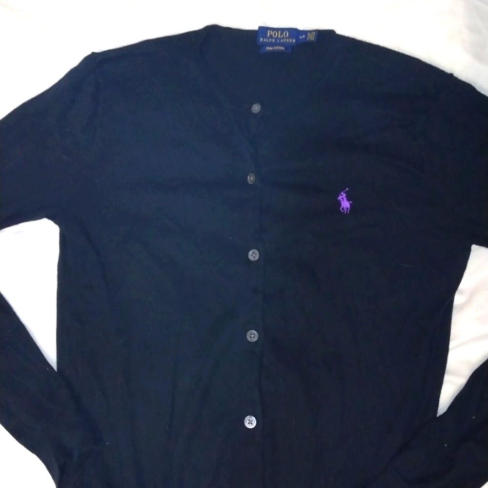 EUC POLO RALPH LAUREN BUTTON UP CARDIGAN SWEATER